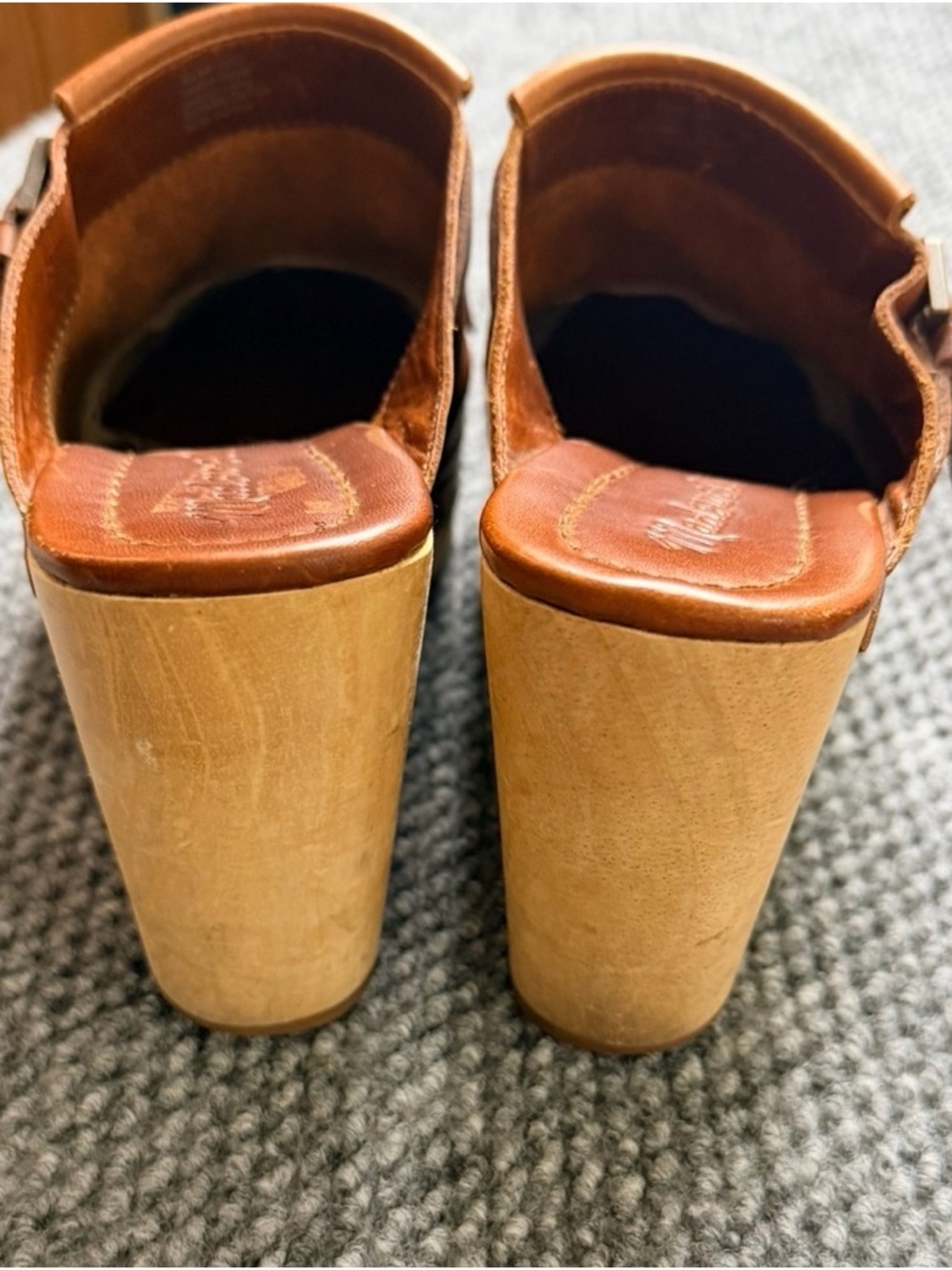 Madewell “The Kiltie” Congac Fringe Clog Womens size 8 - Picture 3 of 5